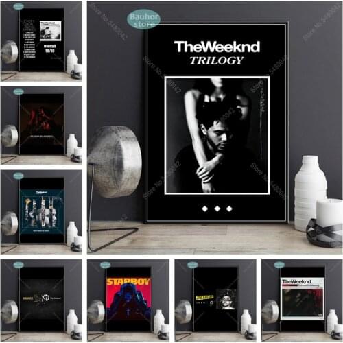 The Weeknd Poster Wall Art Trilogy Music Album Cover Canvas Painting Posters and Prints for Room Decorative Home Decor