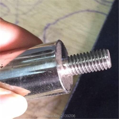 5PCS D38*350mm 10000 Gauss strong neodymium magnet bar with outer screws at two ends strong iron material removal