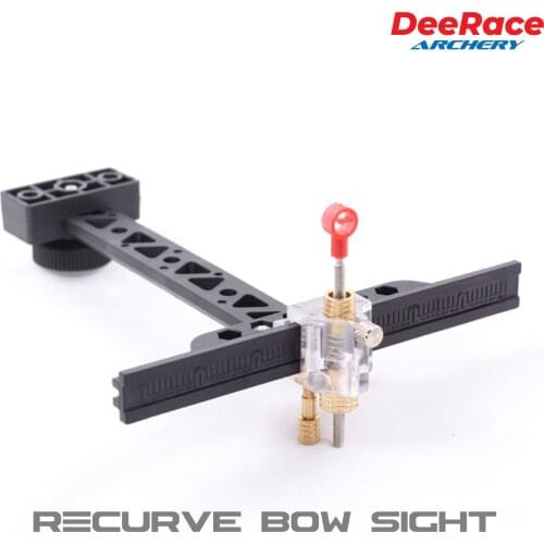 Adjustable T Type Archery Recurve Bow Sight Archery Accessories Shooting Targeting ABS Plastic Archery Practice