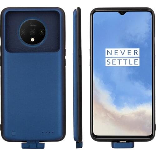 1+7T Slim shockproof Battery Charger Case For Oneplus 7T 1+7t Extended power bank Case Back clip battery Cover 5000mAh
