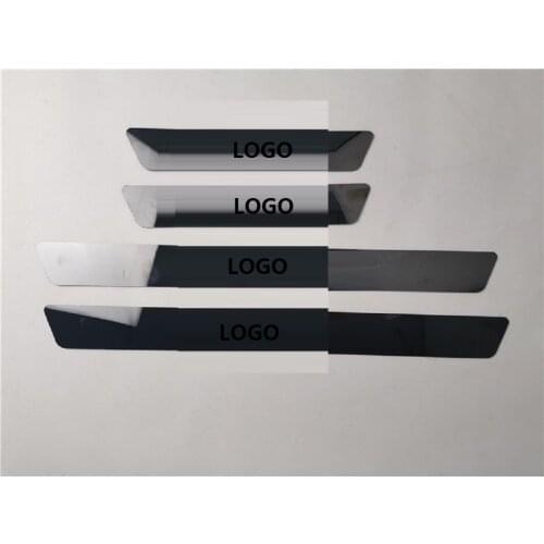 For Hyundai Tucson 2021 Ultra-thin Door Sill Scuff Plate Trim Welcome Pedal Cover Sticker Car Accessories