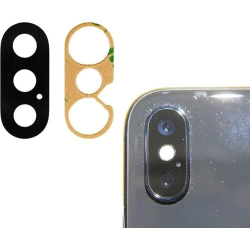 10Pcs/set Back Rear Camera Glass Lens Cover Replacement for iPhone X XS Max 7 8 Plus with Adhesive