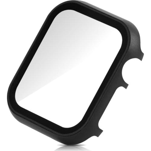 Full Protective Case with Tempered Film for Apple Watch SE 38/42/40/44MM Metal Durable Cover Bumper for iWatch Series 6 5 4 3 2