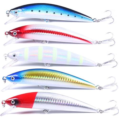 1PCS Sinking Laser Minnow Fishing Lure 12cm 39g Topwater Hard Bait Wobbler Pesca Fishing tackle SwimBait