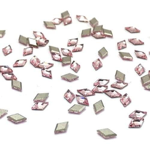 4x6mm Glass Crystal AB Rhinestones for Nail Tips Decoration 20pc/pack White Rhinestone Flat Back Bottom Sew-on Nail Gems HJ28-K7