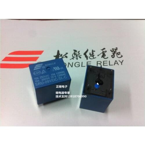 5pcs/lot Relay SRU-09VDC-SL-C 5PIN 15A 120VAC 22F New and original