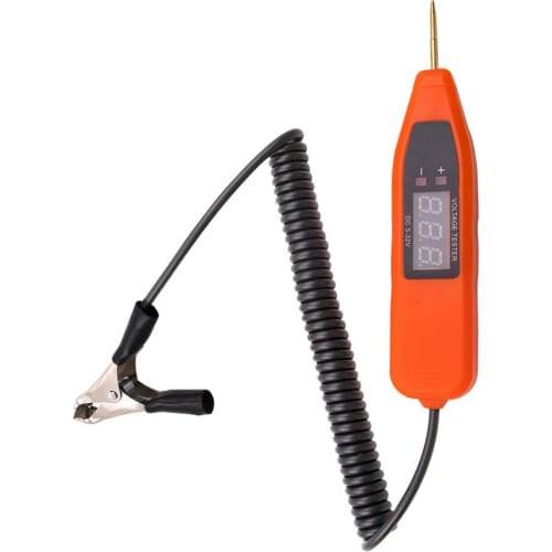 Auto Circuit Tester Digital Auto Electrical System Tester Digital Display Voltage Tester Auto Circuit Repair Tool