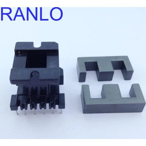 EE/EI33 vertical 6+6pin transformer bobbin frame Skeleton PC40 ferrite core