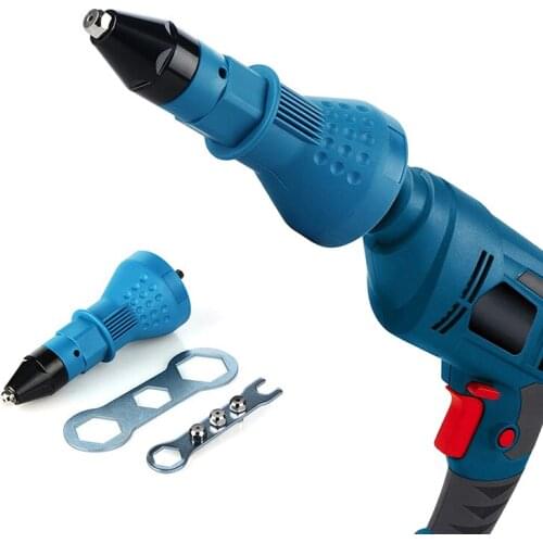 7Pcs/Set Electric Riveter Nut Riveting Tool Cordless Riveting Drill Adaptor Nut Manual Riveter Rivnut Tool Insert Nut Tools