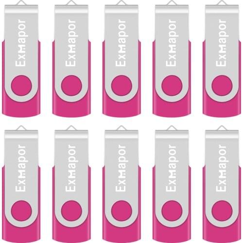 Flash Drive 32GB USB Flash Drive 10 Pack 16G 4G USB Thumb Drive Jump Drive Pen Drive Bulk Memory Sticks Zip Drives Swivel Design