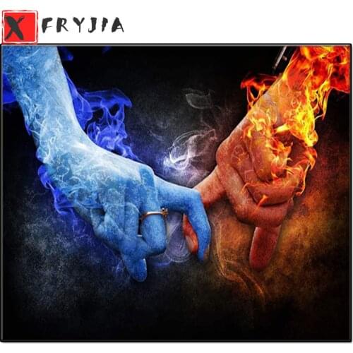 Diy Diamond Painting Lovers Hand Cross Stitch Wedding Decoration Full drill Rhinestones Mosaic Diamond Embroidery Handmade Gift