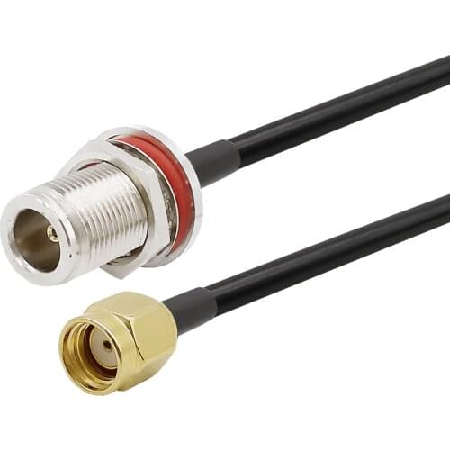 N Female to RP SMA Male LMR200 Cable for 4G LTE Router Gateway Cellular Amplifier RTL SDR USB ADS-B Receiver Ham Radio Amateur