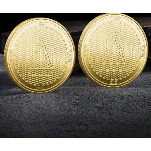 New Cryptocurrency Coin Silver Gold Plated Physical Crypto Coin XVG Souvenir Gift Btccoins Creative Home Decor Crafts