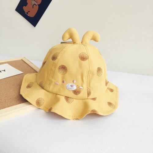 2020 new style cute Cartoon Bucket Hat Fisherman Hat outdoor travel hat Sun Cap Hats for children boys and girls 79