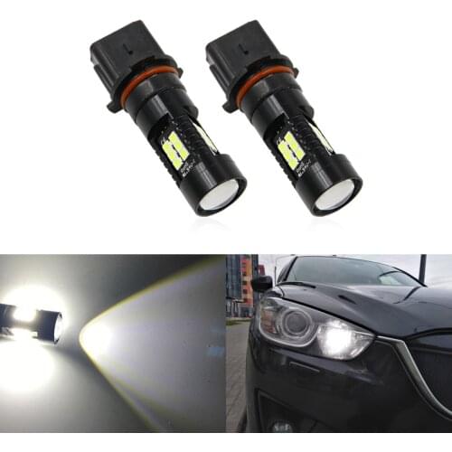 Fits For Mazda CX5 CX-5 2013 2014 2015 2PCs Led P13W SH23W Projector Led Daytime Running Light Bulbs CANbus Auto Lamp