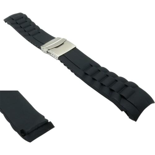 Rubber Watchband Belt For Tissot T035 Watch Strap Bracelets Butterfly Buckle Replacement 16mm 18mm 20mm 22mm 24mm 26mm