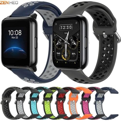 22mm Sports Silicone Watchband For Realme Watch 2/2 Pro Replacement Watch Strap for Realme Watch S