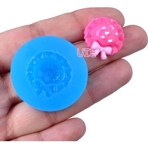 FYL598U 19.7mm x 18.5mm 3D Hat Silicone Mold Fondant Cake Decoration Candy Resin Clay Earrings Necklace Craft Soap Candle