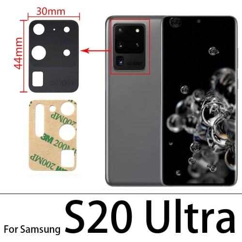 2Pcs/Lot, Back Rear Camera Glass Lens For Samsung S20 fe Plus Ultra S10 S10e A6 J8 A7 A750 A9 2018 Replacement