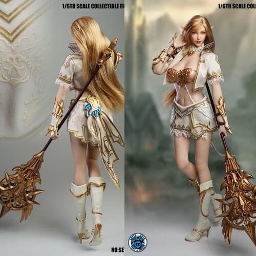 SUPER DUCK 1/6 SET043 COS heaven 2 elf head carving costume suit female elf female magician in stock