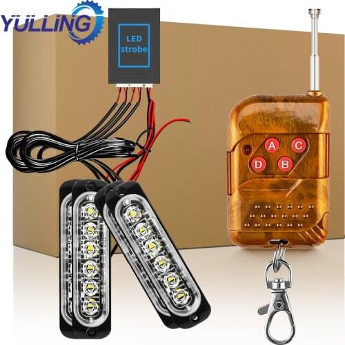 Ultra-Thin LED Emergency Light For Car Warning Flashing Firemen Police Emergency Light Ambulance Police Strobe LED Warning Light