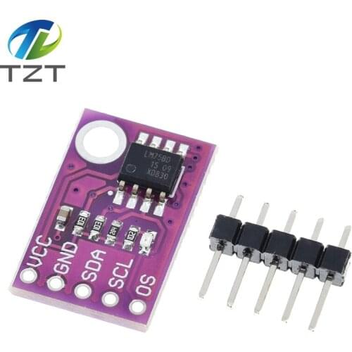 LM75 LM75A Temperature Sensor High Speed I2C Interface High Precision Development Board Module For Arduino