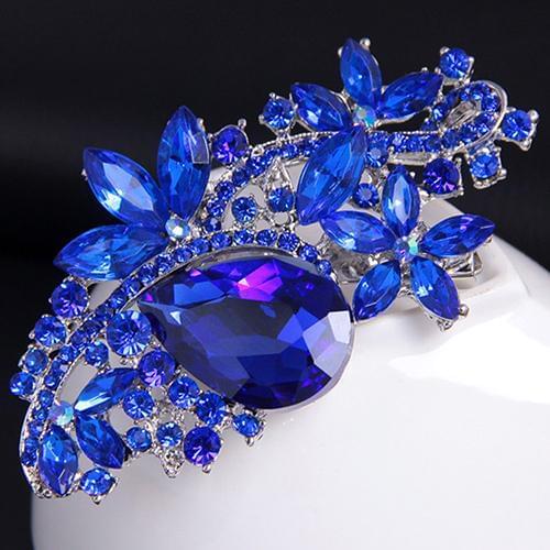 Vintage Bridal Korean Waterdrop Flower Resin Rhinestone Fashion Brooches For Wedding Gold Women Resin Brooch Pins Jewelry