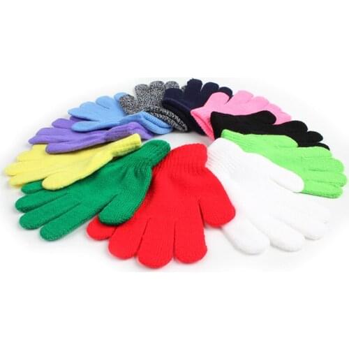 Winter Gloves Kids Childrens Mittens Baby Mittens Kids Gloves Warm Boy Girls Gloves Kintted Full Finger Gloves For Newborns