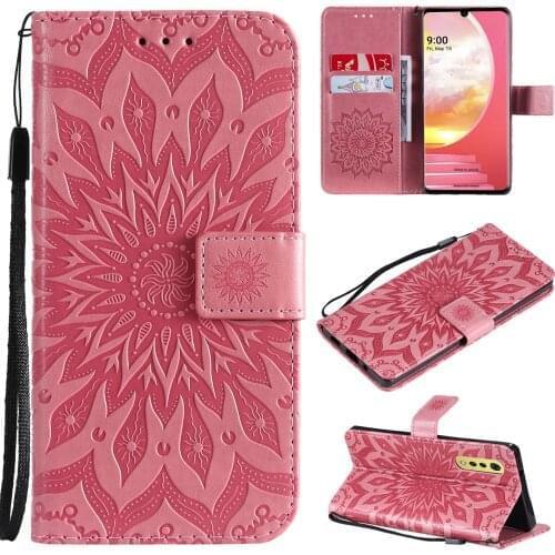 10pcs/lot Sun Flower Wallet Flip PU Leather Phone Case Cover for LG Ve2P/Velvet 2 pro/ Stylo7 Stand Holder Card
