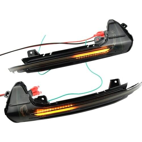 2pcs/Set Dynamic LED Turn Signal Lights For Audi A6 C7 C7.5 RS6 S6 4G 2012-2018 Rear Mirror Indicator Flasher Lamp