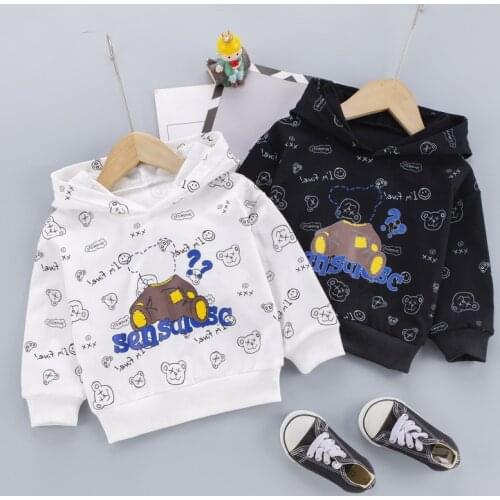 2021 Spring Autumn Infant Girls Hoodies Toddler Baby Boys Girls Clothes Summer Kids Hooded Sweatshirt Casual Children Clothing