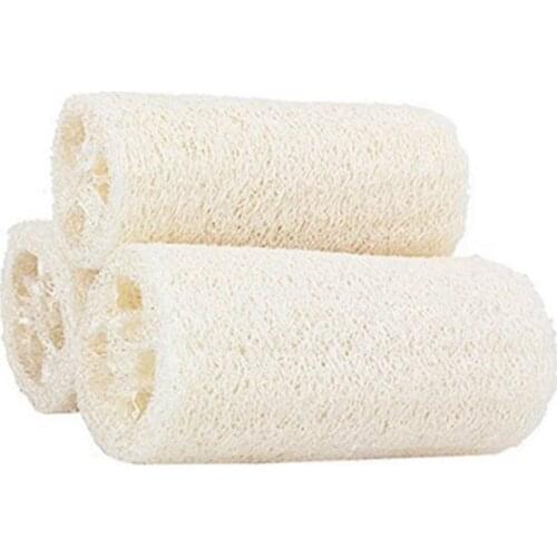 4 Pcs 6Inch Length Natural Loofah Sponge Skin Care,Bath Body Scrubbers for Removing Dead Skin,Loofah Dish Cloth Sponge