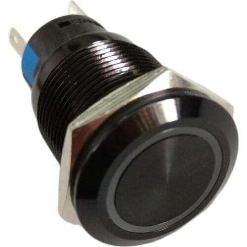5 pieces 19mm 2NO2NC Momentary or latching Black Push Button Electric Car Switch ( 3.3V, 6V,12V,24V,,230V)
