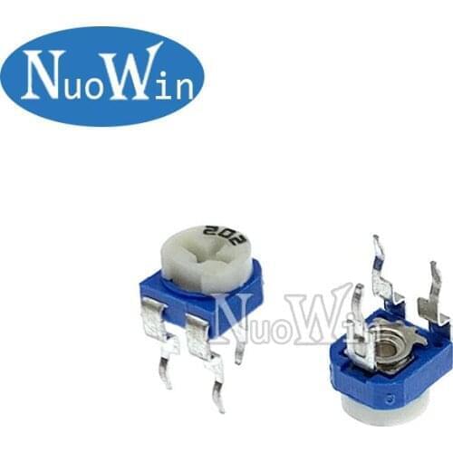 500pcs RM065 RM-065 100 200 500 ohm 1K 2K 5K 10K 20K 50K 100K 200K 500K 1M ohm Trimpot Trimmer Potentiometer Variable Resistor