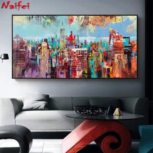 5d Diamond Embroidery Abstract New York City Landscape Full Diamond Painting Cross Stitch Pictures For Living Room Home Decor