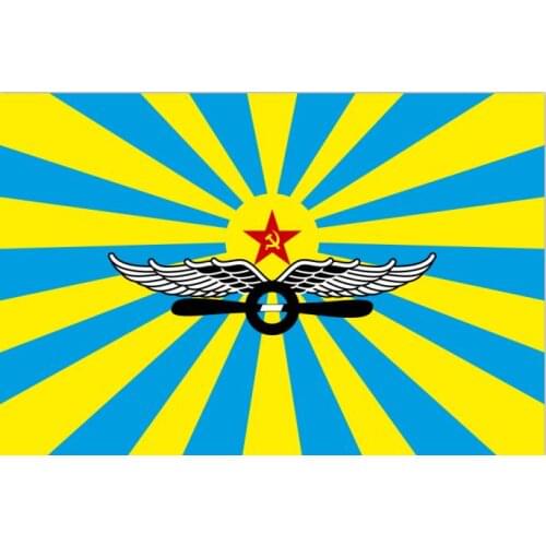 Free shipping xvggdg flag The Soviet Air Polyester Russia Russian CCCP USSR Military Air Force Flags Banners