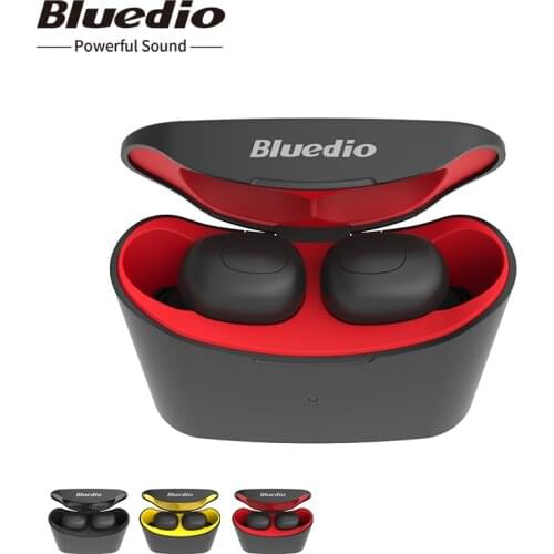 Bluedio T-elf TWS BT 5.0 mini earphone 3D stereo wireless sports Headset deep bass earbuds with 650mAh charging box