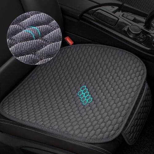 Super Breathable Car Seat Cover Set Healthy Flax Car Cushion Protector Washable Seat Cover Pad Universal Auto Accessories