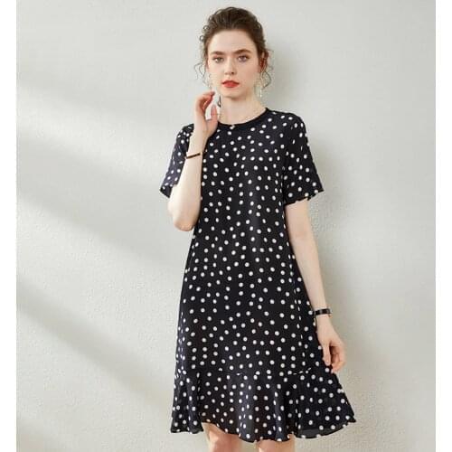 Black polka dot slik floral maxi dress women femme 2020 summer long work boho beach office sexy party luxury dresses plus size