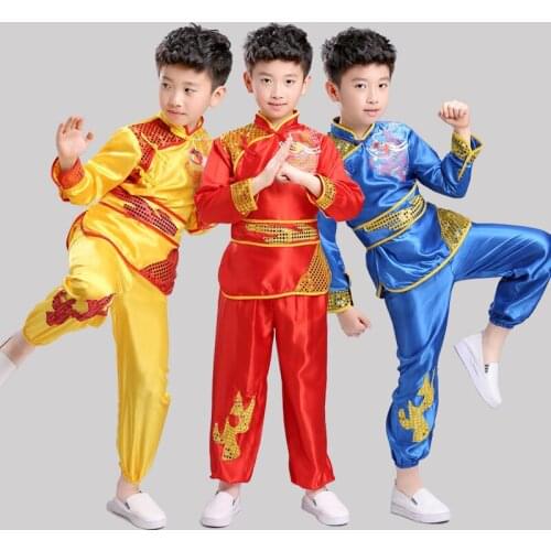 Children Boy Clothes Ballroom Performance Clothing Children Martial Arts Clothing Boys Competition Practice Clothes Dancewear