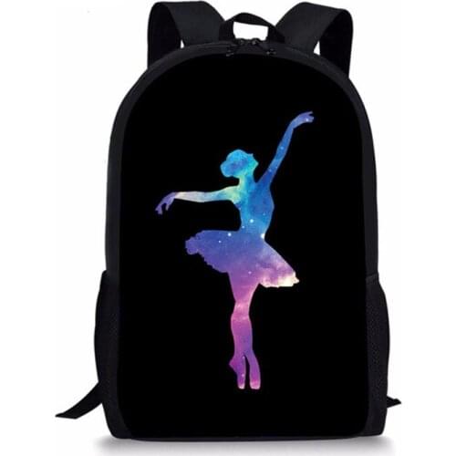 Kids Backpack For Girls Primary Students Ballet Shoe Pattern School Bags For Children Book Bag Casual Bagpack Shoulder Bag Pack