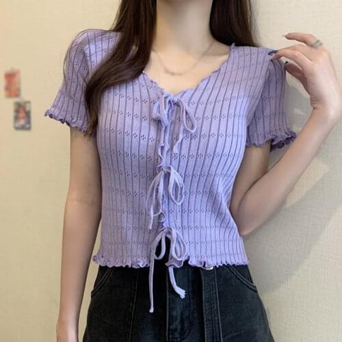 EFINNY Women's Knitted T-shirts