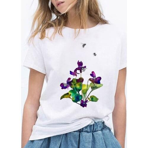 T-shirt Woman Short Sleeve Tshirts Loose Letter Print White Aesthetic T Shirt Women Fashion Summer Tops Girl Tshirt