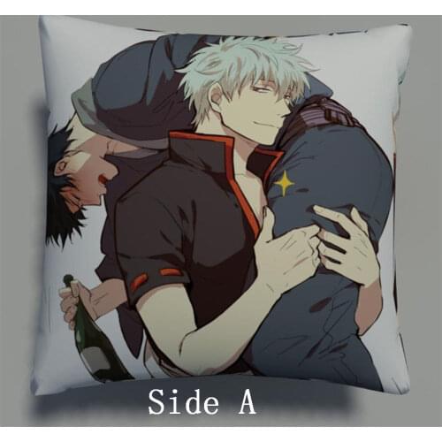 Gintama Sakata Gintoki Anime Two Side Pillowcases Hugging Pillow Cushion Case Cover Otaku Cosplay Gift New 392