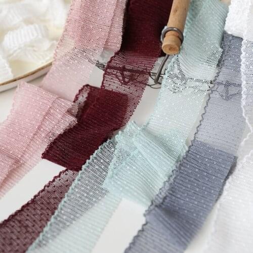 Hot sale Lace accessories and yarn bud side embroidery 3.8 CM 2 CM H3803