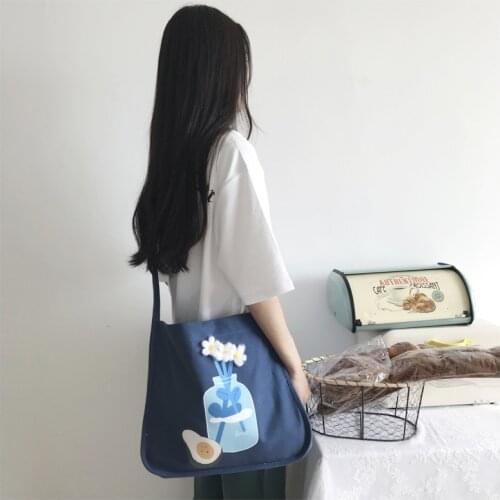Canvas Messenger Bag Women Casual Personalized Bag Shopping Tote Bags Women Female Large Capacity Canvas Bag