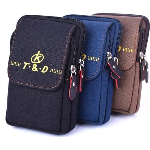 Casual Waist Bag Men Zipper Canvas Phone Wallet Storage Fanny Pack 2020 Travel male Bum Bag Hasp Simple Belt Bag