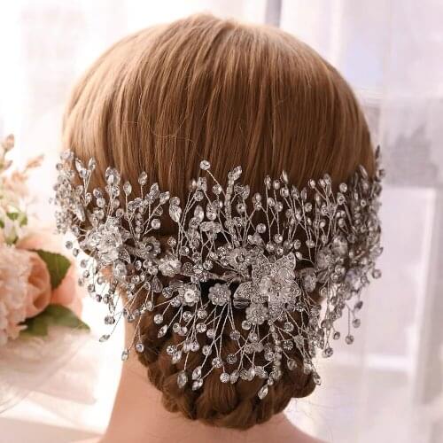 Beautiful bridal head pieces flowers for bridal hair make up