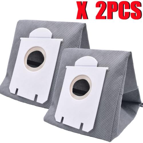 2Pcs Washable S-bag dust Vacuum Cleaner Bags Dust Bag Replacement For Philips FC9071 FC8134 FC8613 FC8614 FC8220 FC8224 FC8200