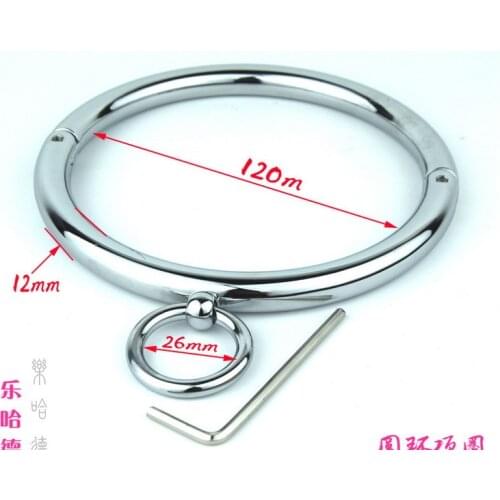 Adult supplies stainless steel round collar mens offbeat toy models,Neck ring,sex toys for couples,erotic toys,adult games
